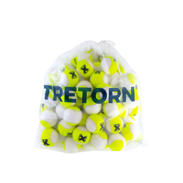 Tretorn Micro-X Tennisbälle (Gelb/Weiß zweifarbig- 72 Bälle)