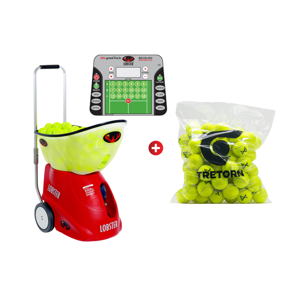 Elite Grand Five Le mit Tretorn Micro-X-Bällen (72 Stück)